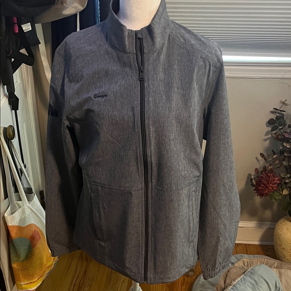 Greg Norman Collection Women's Gray Utility Jacket/waterproof golf jacket